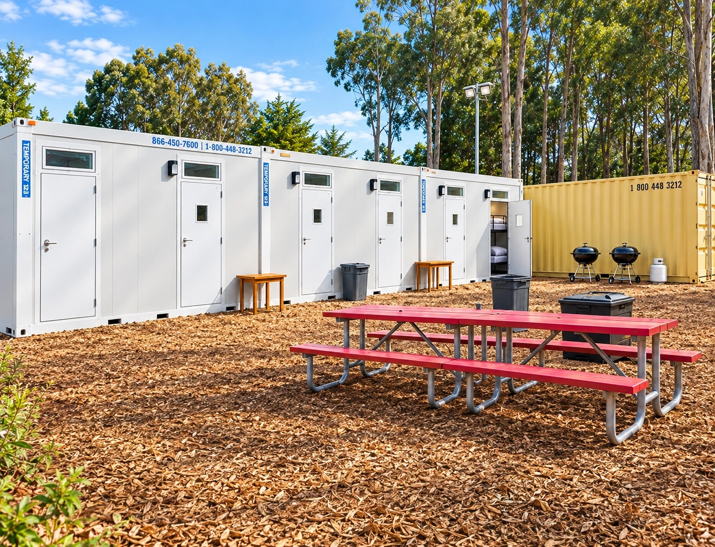 20ft portable accommodation unit remote base camp.